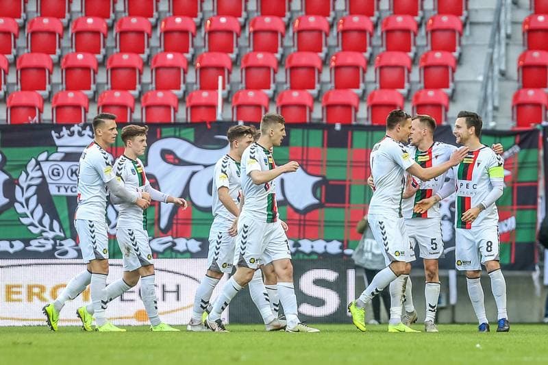 Football. Fortuna I Liga. GKS Tychy - GKS 1962 Jastrzebie. 01.05.2019