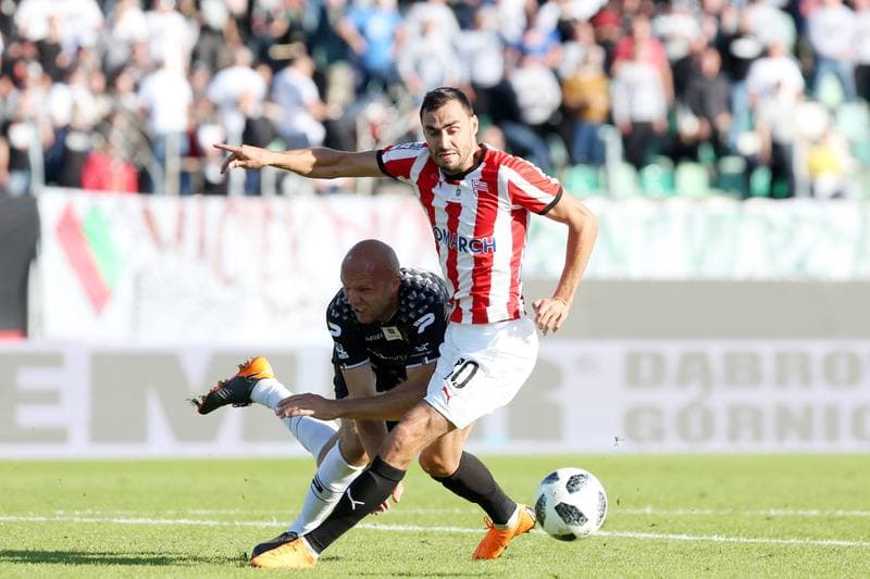 Football. Lotto Ekstraklasa. Zaglebie Sosnowiec - Cracovia Krakow. 30.09.2018