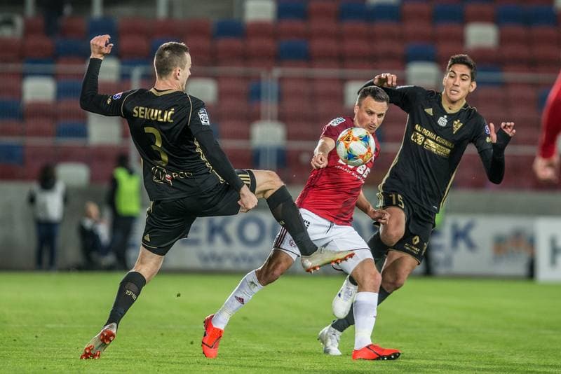 Football. Lotto Ekstraklasa. Gornik Zabrze - Wisla Krakow. 03.05.2019