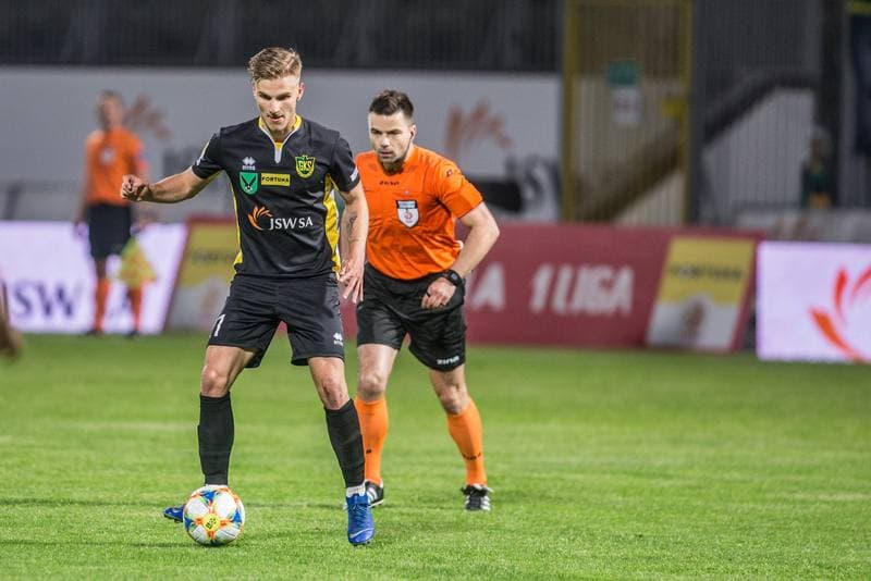 Football. Fortuna I Liga. GKS 1962 Jastrzebie - LKS Lodz. 04.05.2019