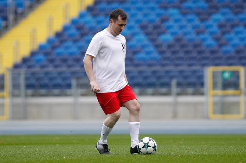 Football. Charity Match. Politicians - Journalists. 27.10.2018