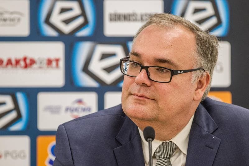 Football. Gornik Zabrze. Press Conference. 13.05.2019