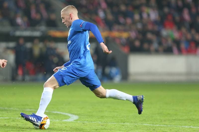 Football. UEFA Europa League. Slavia Prague - KRC Genk. 14.02.2019