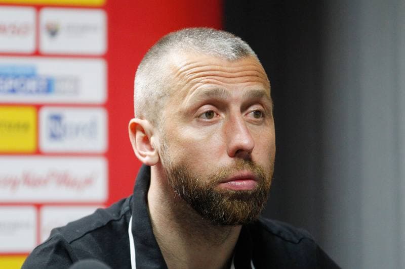 Football. GKS Katowice. Press Conference. 28.02.2019