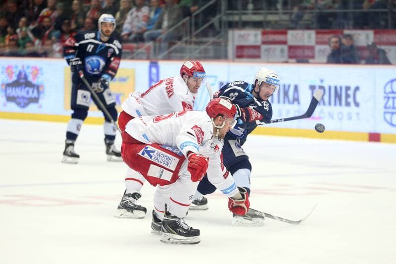 Ice Hockey. Tipsport Extraliga. Ocelari Trinec - Skoda Plzen. 04.04.2019