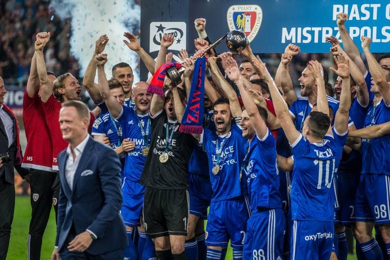 Football. Lotto Ekstraklasa. Piast Gliwice - Lech Poznan. 19.05.2019