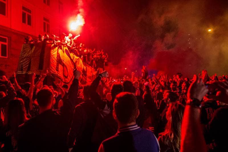 Football. Piast Gliwice. Celebration. 19.05.2019
