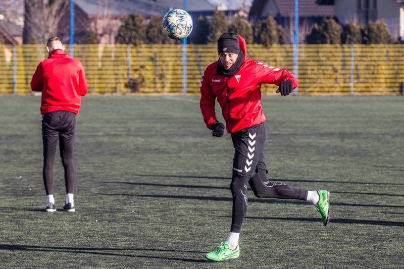Football. GKS Tychy. Training. 15.01.2020