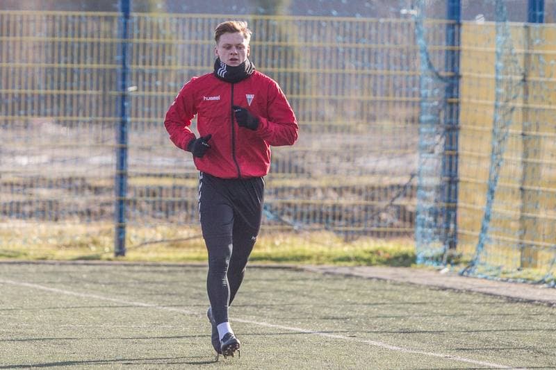 Football. GKS Tychy. Training. 15.01.2020