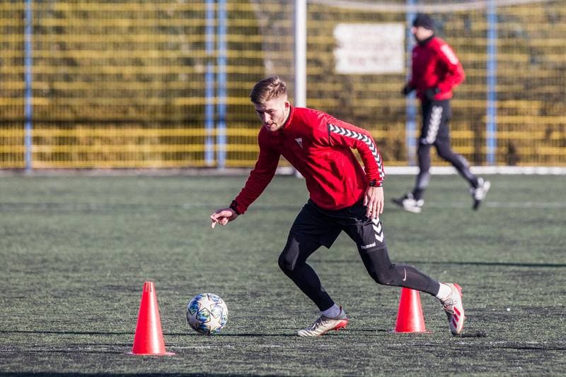 Football. GKS Tychy. Training. 15.01.2020