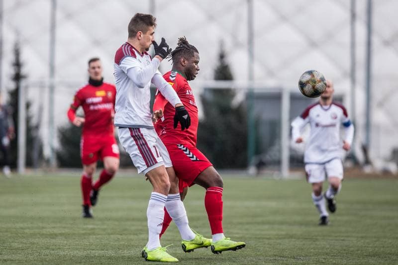 Football. Sparing. Zaglebie Sosnowiec - FK Zeleziarne Podbrezova. 29.01.2020