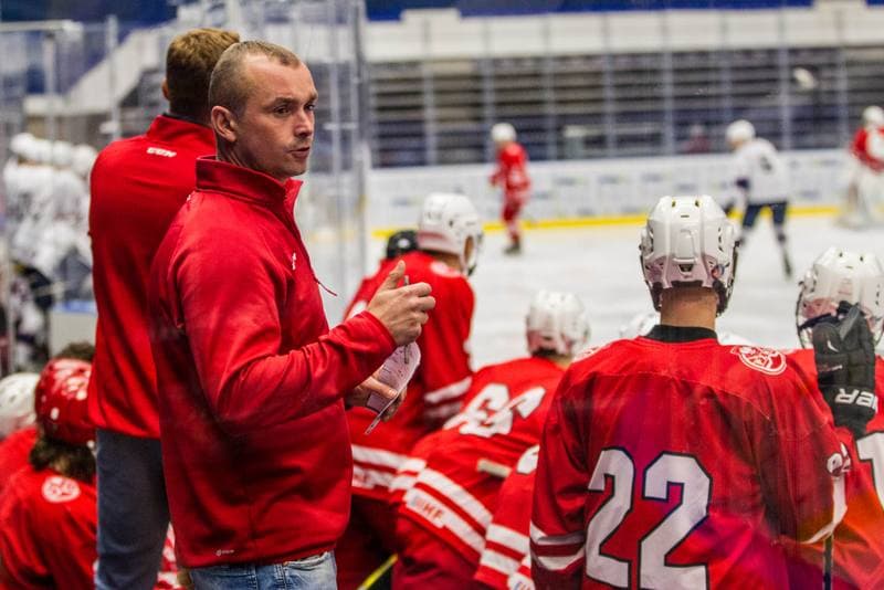 Ice Hockey. Friendly Match. Poland U20 - HK Nitra. 16.08.2019