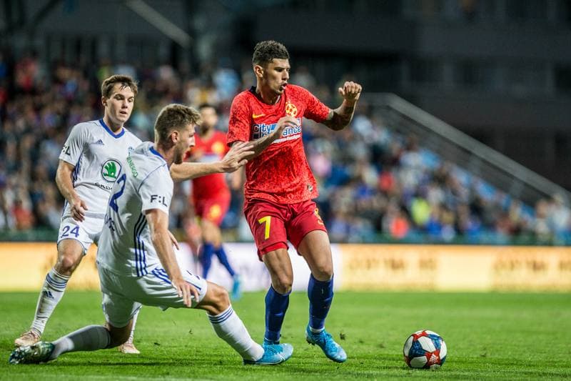 Football. UEFA Europa League. FK Mlada Boleslav - FCSB. 15.08.2019
