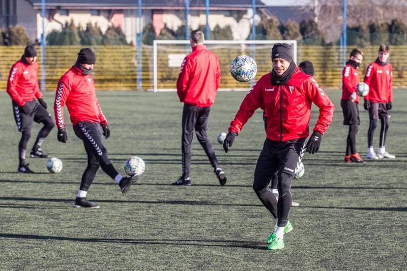 Football. GKS Tychy. Training. 15.01.2020