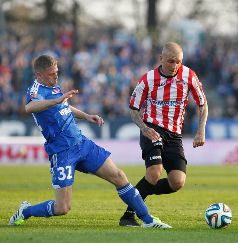 Football. T-Mobile Ekstraklasa. Ruch Chorzow - Cracovia Krakow. 10.04.2015