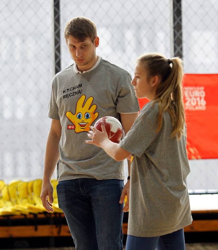 Handball. Poland national team. Training. 17.06.2015