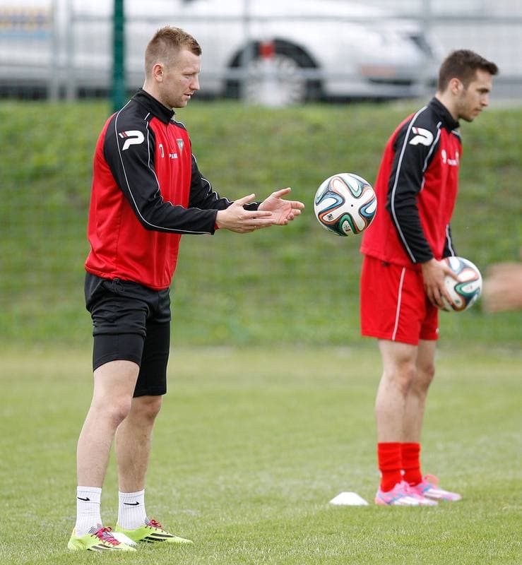 Football. Zaglebie Sosnowiec. Training. 25.06.2015