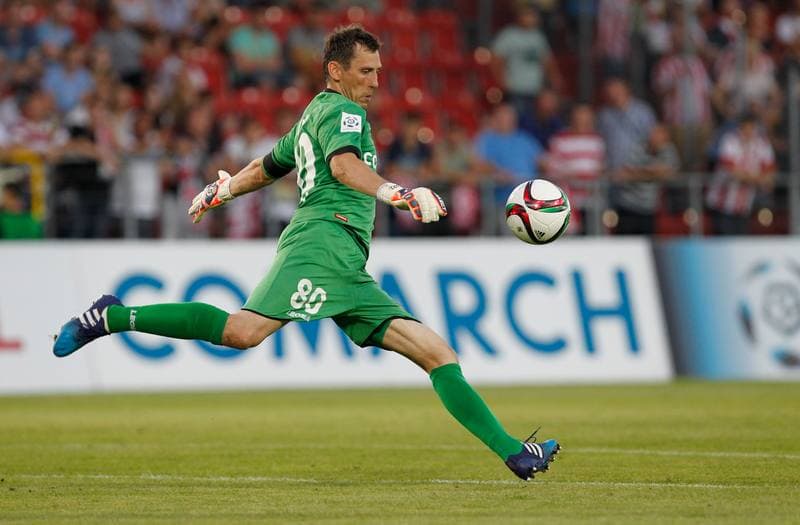 Football. T-Mobile Ekstraklasa. Cracovia Krakow - Piast Gliwice. 13.03.2015