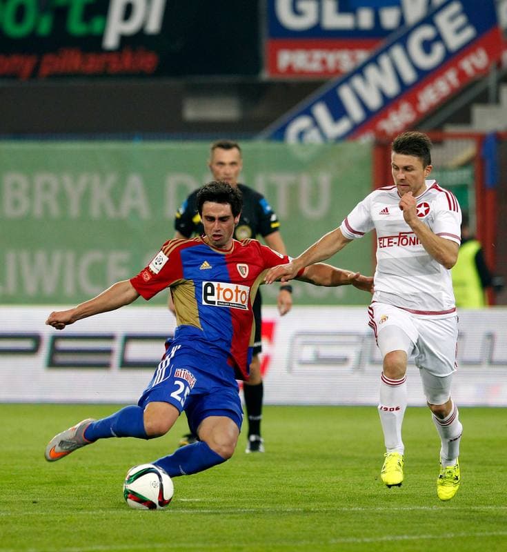 Football. PKO BP Ekstraklasa. Piast Gliwice - Wisla Krakow. 03.10.2015