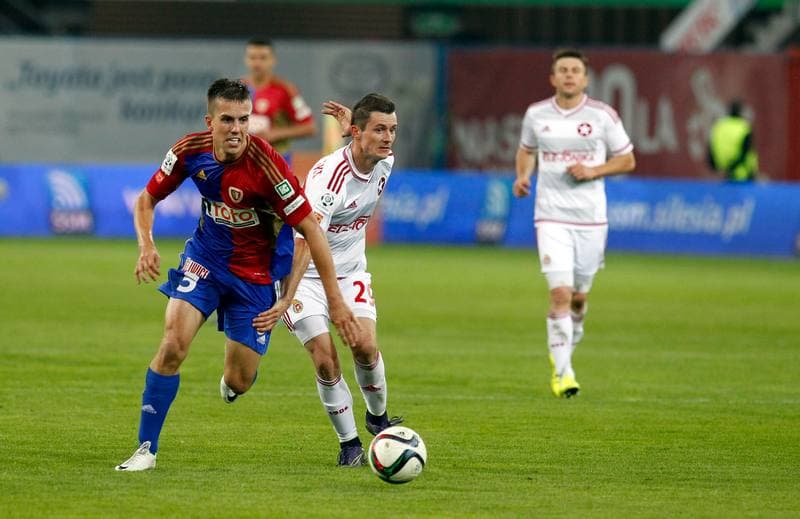 Football. PKO BP Ekstraklasa. Piast Gliwice - Wisla Krakow. 03.10.2015