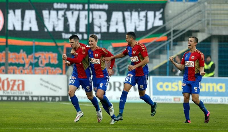Football. PKO BP Ekstraklasa. Piast Gliwice - Zaglebie Lubin. 31.10.2015
