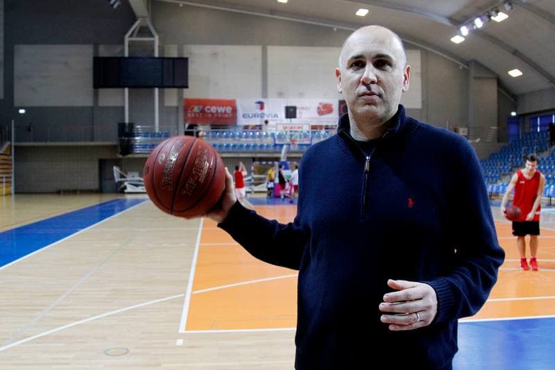 Basketball. MKS Dabrowa Gornicza. Press Conference. 08.12.2015