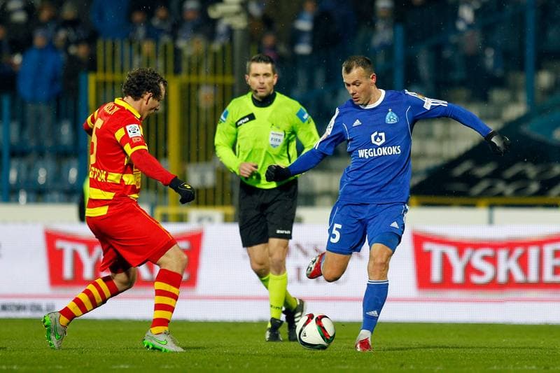 Football. T-Mobile Ekstraklasa. Ruch Chorzow - Jagiellonia Bialystok. 09.11.2014