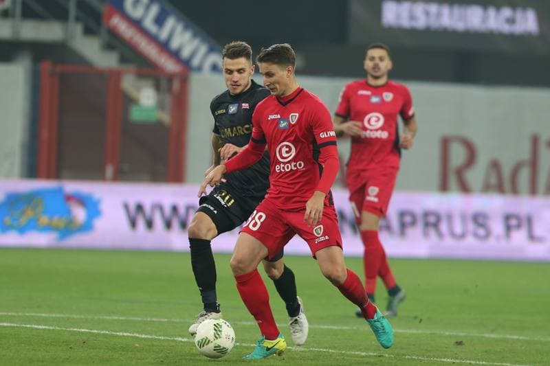 Football. Lotto Ekstraklasa. Piast Gliwice - Cracovia Krakow. 18.11.2016
