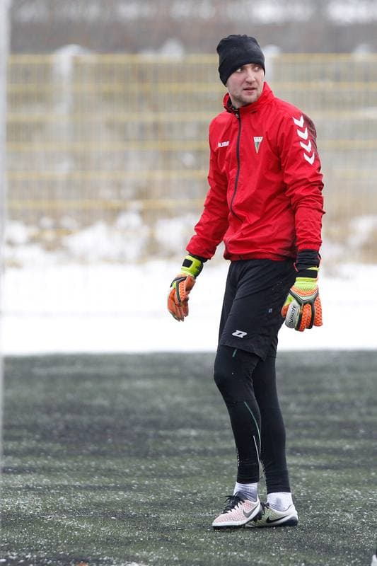 Football. GKS Tychy. Training. 06.01.2017