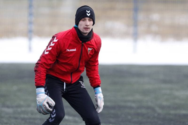 Football. GKS Tychy. Training. 06.01.2017