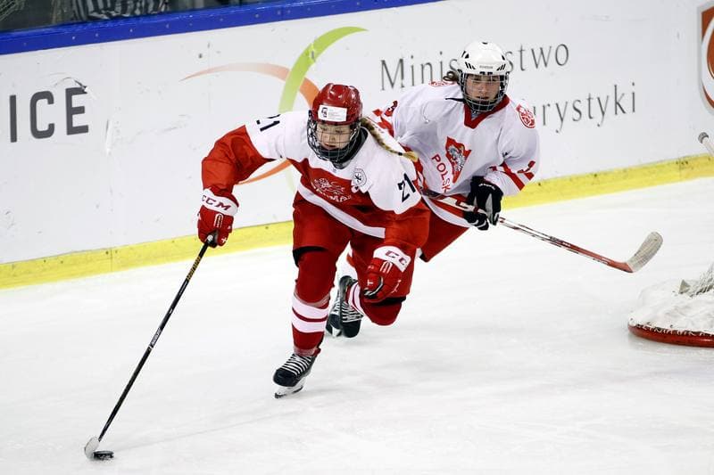 Ice Hockey. U18 Women's World Championship. Poland - Denmark. 08.01.2017