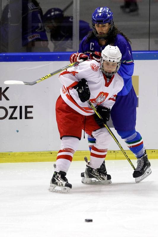 Ice Hockey. U18 Women's World Championship. Poland - Italy. 12.01.2017
