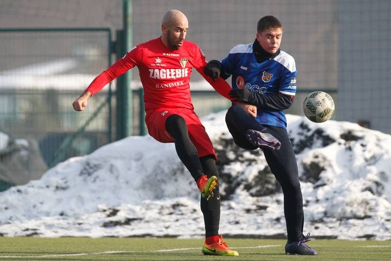 Football. Sparing. Zaglebie Sosnowiec - Odra Opole. 28.01.2017