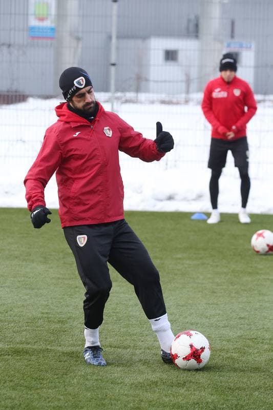 Football. Piast Gliwice. Training. 02.02.2017