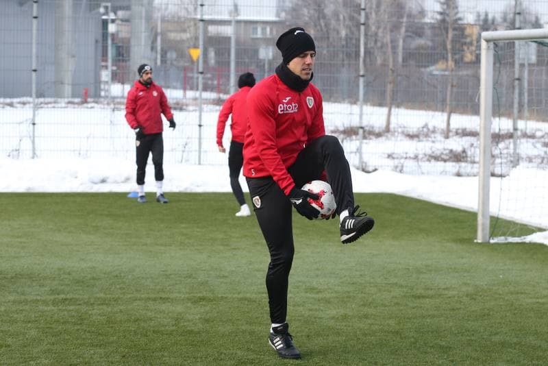 Football. Piast Gliwice. Training. 02.02.2017