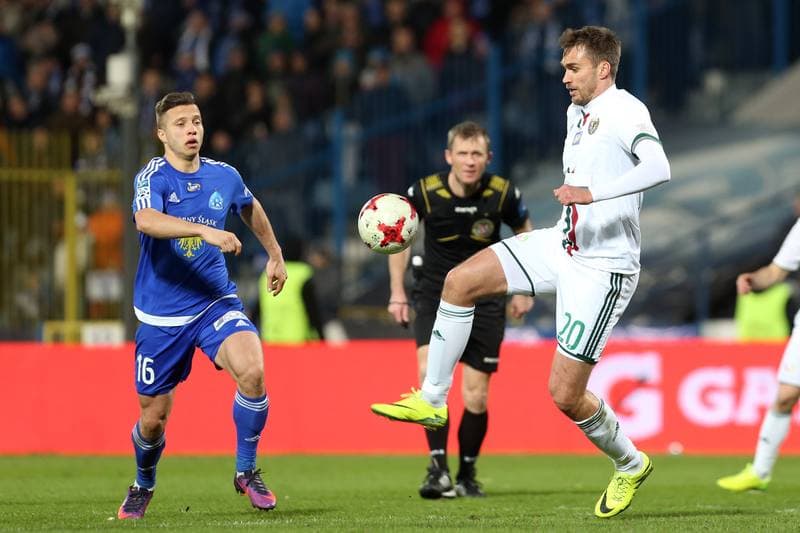 Football. Lotto Ekstraklasa. Ruch Chorzow - Slask Wroclaw. 27.02.2017