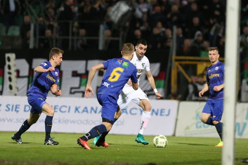 Football. Nice I Liga. Zaglebie Sosnowiec - Stomil Olsztyn. 04.03.2017
