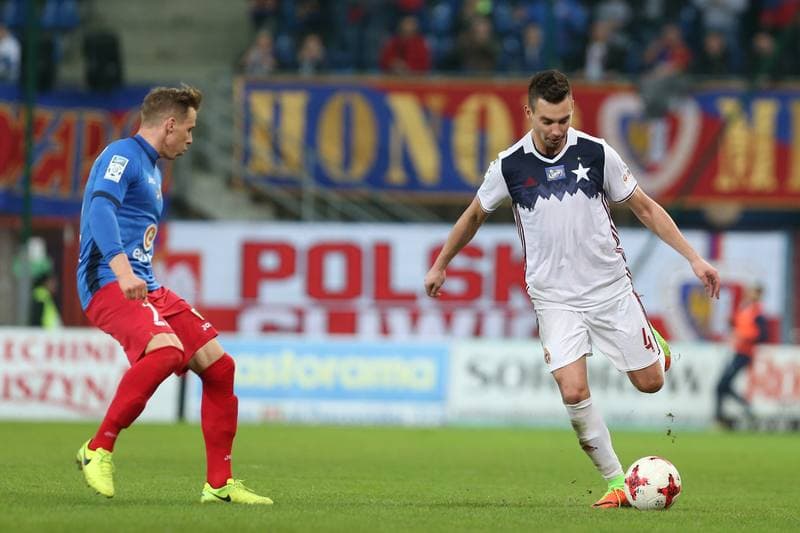 Football. Lotto Ekstraklasa. Piast Gliwice - Wisla Krakow. 04.03.2017