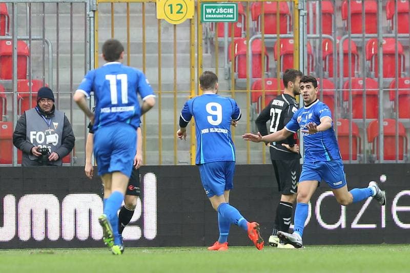 Football. Nice I Liga. GKS Tychy - MKS Kluczbork. 11.03.2017
