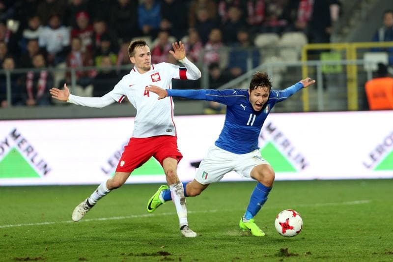 Football. Poland U21. Italy U21. 23.03.2017