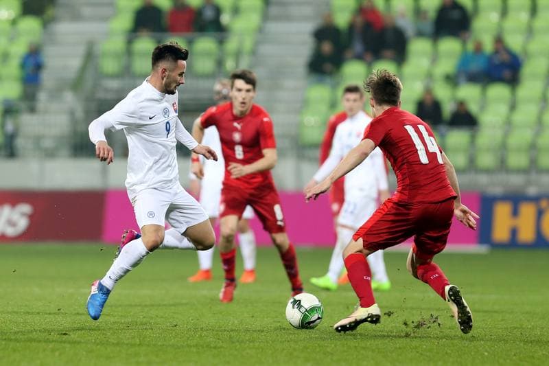 Football. International Friendly Match. Czech Republic U21 - Slovakia U21. 24.03.2017