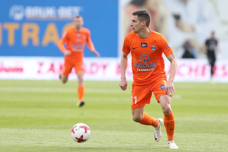 Football. Lotto Ekstraklasa. Bruk-Bet Termalica Nieciecza - Piast Gliwice. 17.04.2017