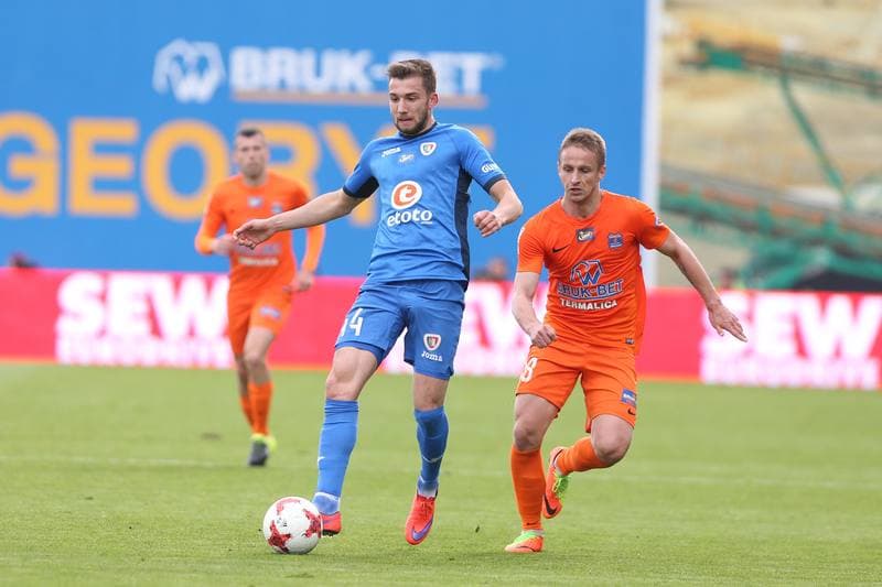 Football. Lotto Ekstraklasa. Bruk-Bet Termalica Nieciecza - Piast Gliwice. 17.04.2017