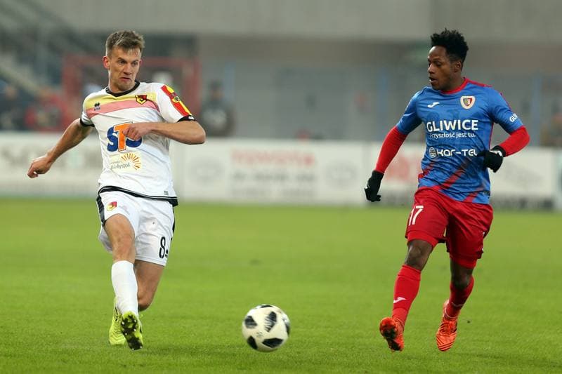 Football. Lotto Ekstraklasa. Piast Gliwice - Jagiellonia Bialystok. 12.02.2018