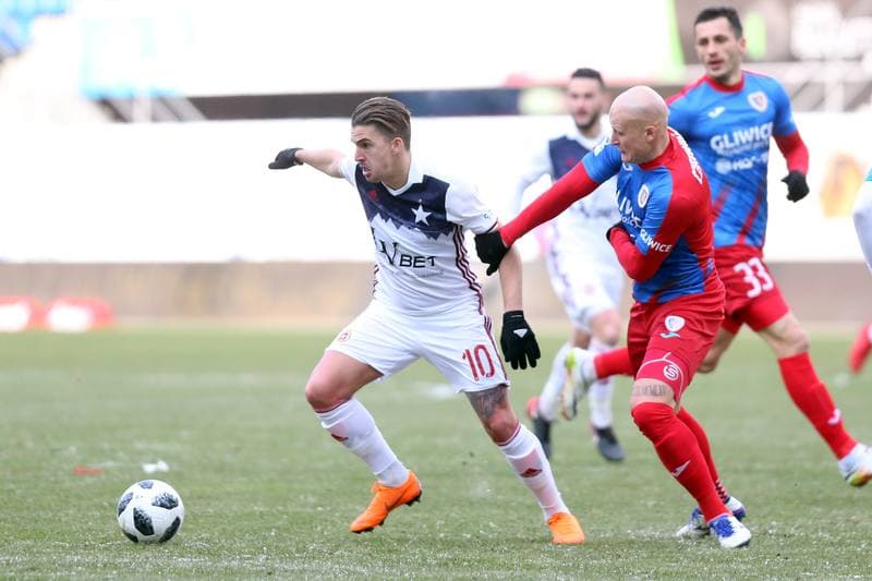 Football. Lotto Ekstraklasa. Piast Gliwice - Wisla Krakow. 25.02.2018