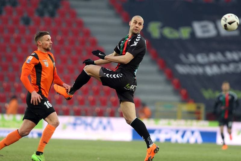 Football. Nice I Liga. GKS Tychy - Chrobry Glogow. 03.03.2018
