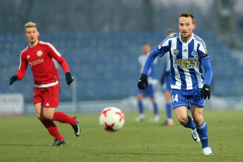 Football. Nice I Liga. Ruch Chorzow - Drutex-Bytovia Bytow. 04.03.2018