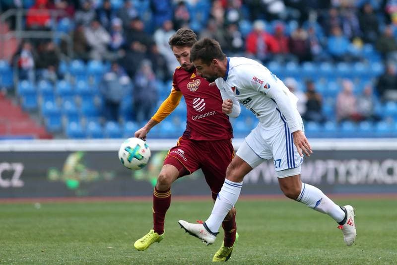 Football. HET Liga. Banik Ostrava - Dukla Praha. 17.03.2018