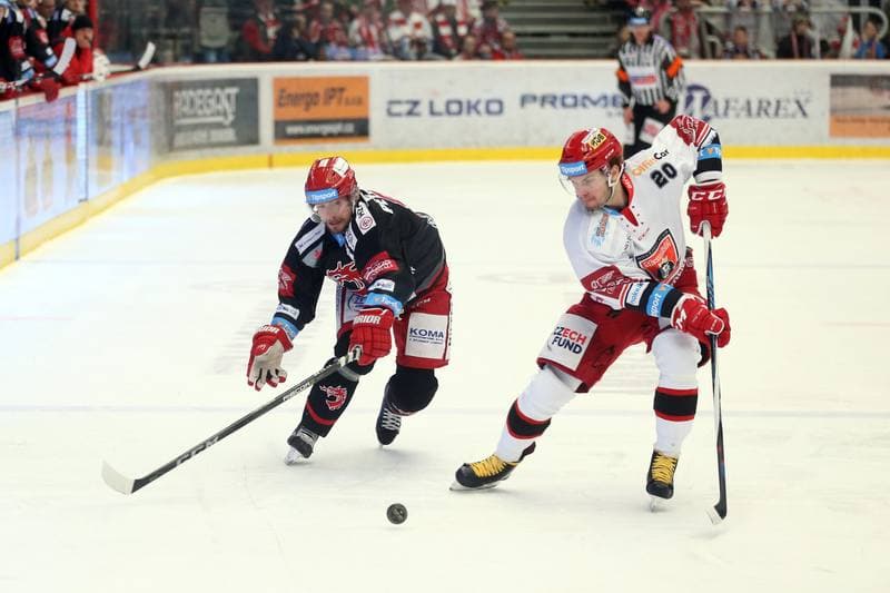 Ice Hockey. TipSport Extraliga. Ocelari Trinec - Mountfield Hradec Kralove. 03.04.2018