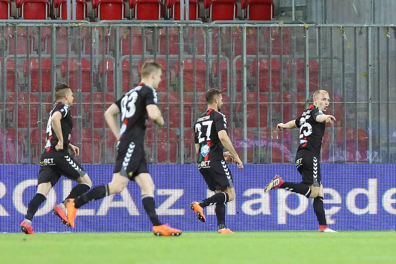Football. Nice I Liga. GKS Tychy - Gornik Leczna. 20.04.2018